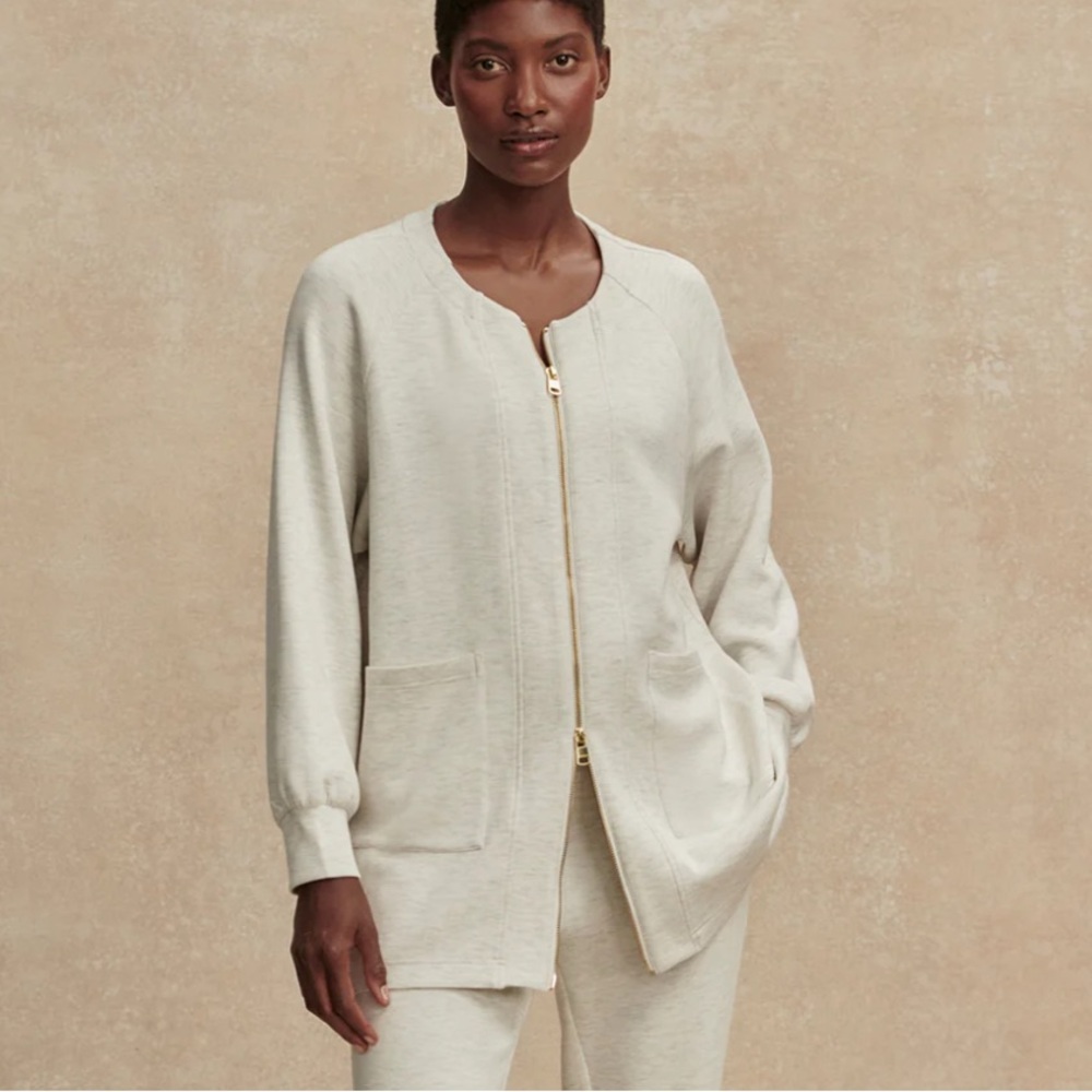 NWT Varley Augusta Zip-Through Sweat